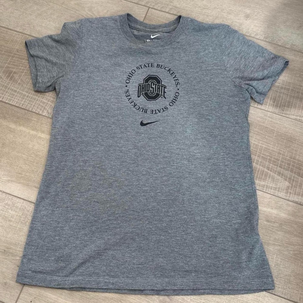 Nike Women's Ohio State Buckeyes Short Sleeve Tee - Heather Gray